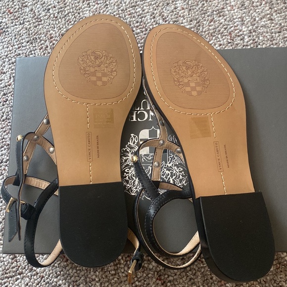 Vince Camuto black studded sandals. Never worn. - Picture 4 of 4